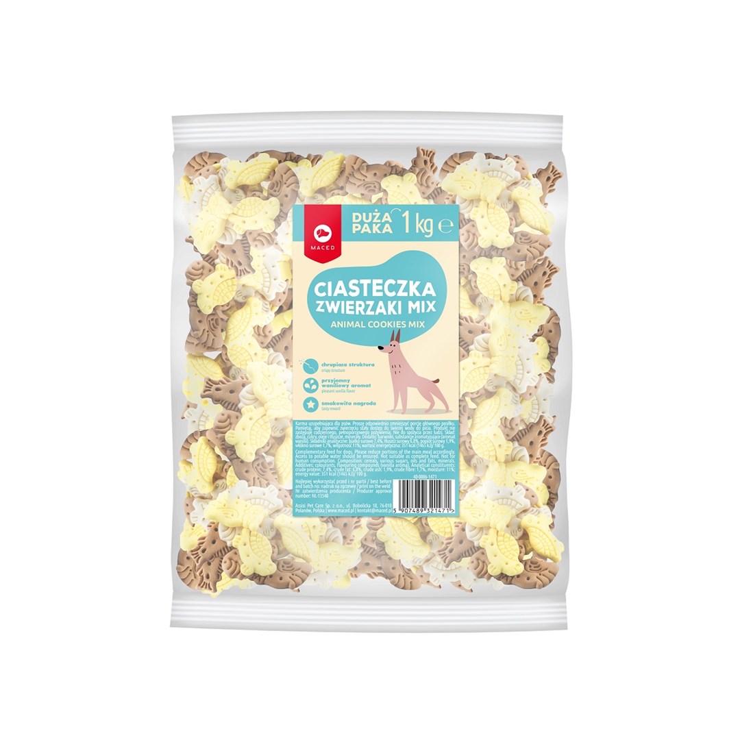 Maced - Ciastka zwierzaki MIX - 1kg