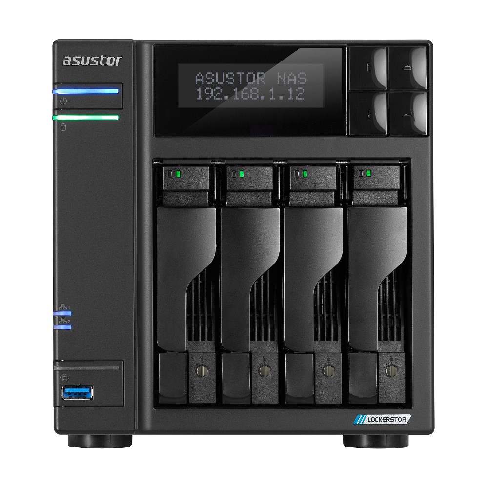 NAS Asustor AS6704T - Tower, Intel Celeron N5105, 4GB DDR4 — zdjęcie 1 z 6