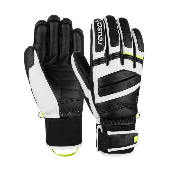 Rękawice narciarskie Reusch Master Pro 8.5, czarno-biało-źniowy — zdjęcie 1 z 3