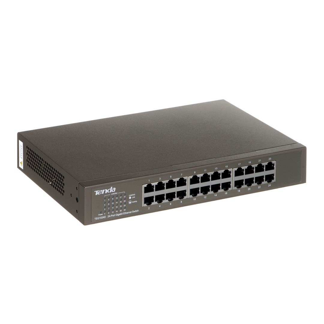 Switch Tenda TEG1024D 24 Portów 1000Mbps — zdjęcie 1 z 3