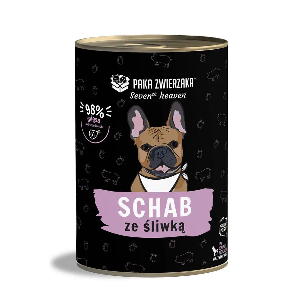 Paka Zwierzaka Seventh Heaven Schab ze śliwką 400g