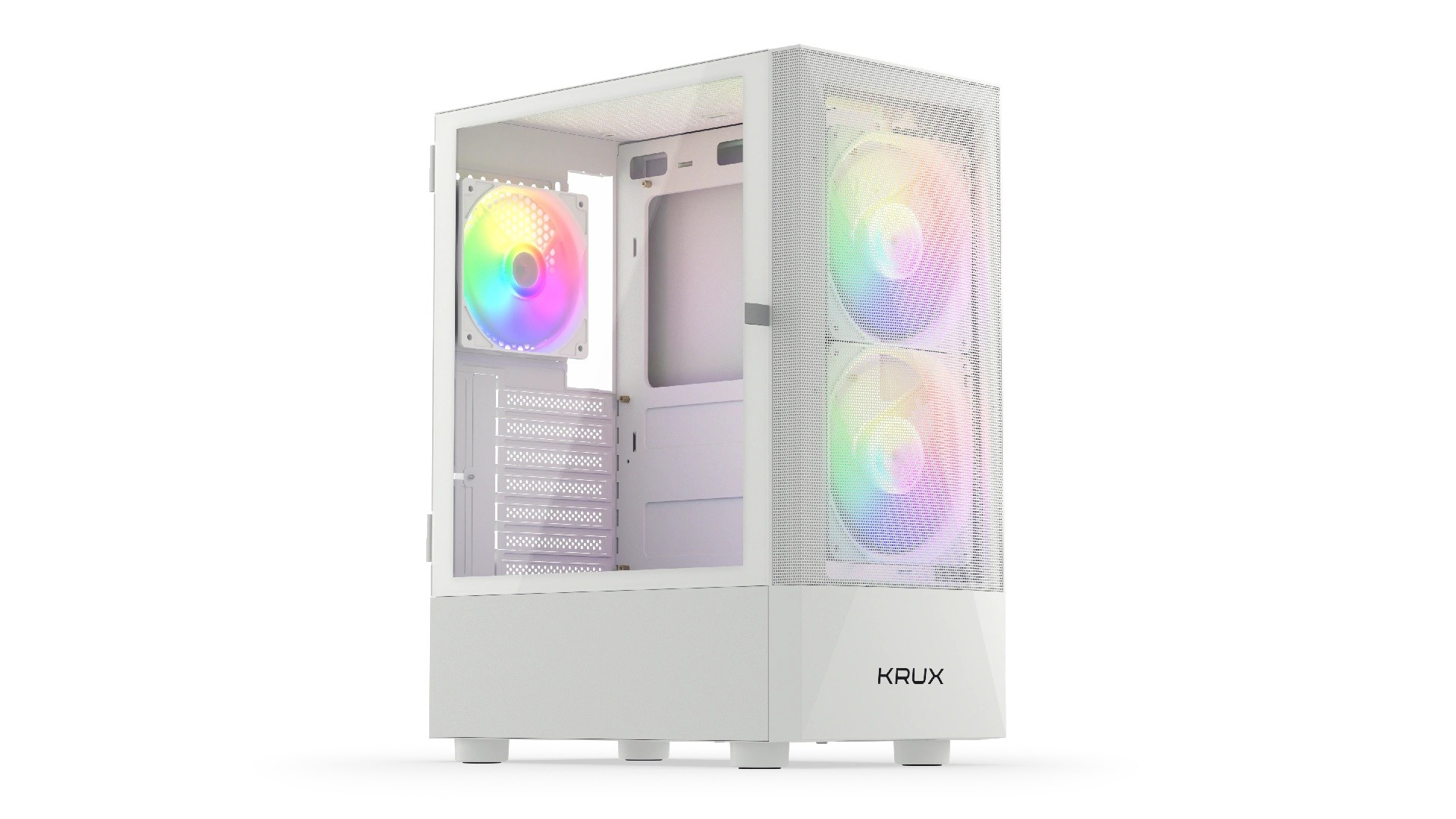 Obudowa KRUX Vako White RGB - Biała, ATX — zdjęcie 1 z 8