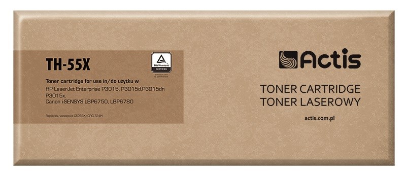 Actis TH-55X Toner Zamiennik HP 55X CE255X, 12500 stron, czarny