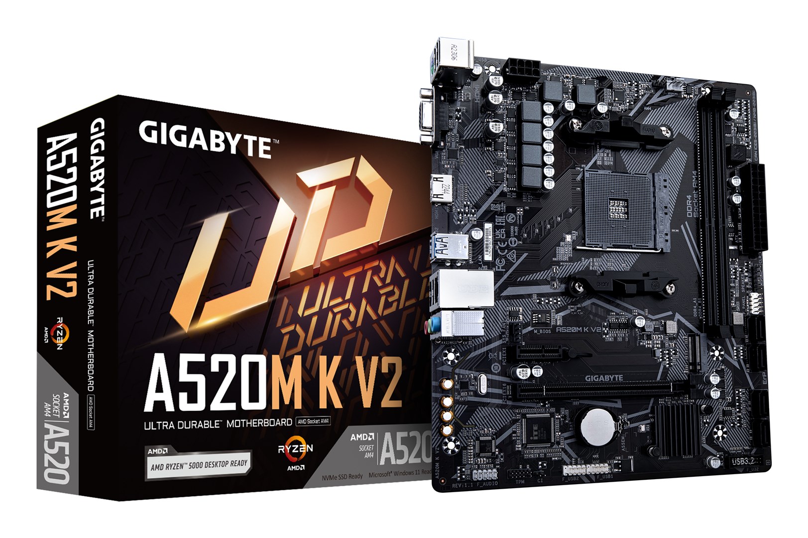 Płyta główna Gigabyte A520M K V2 Socket AM4 — zdjęcie 1 z 4