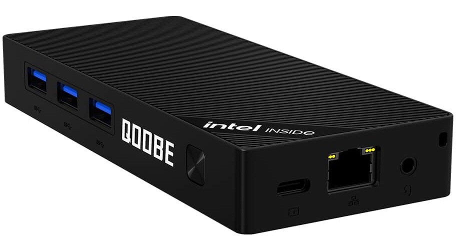 Mini PC Qoobe SUC N150 czarny - 4 rdzenie, 3,6 GHz — zdjęcie 1 z 7