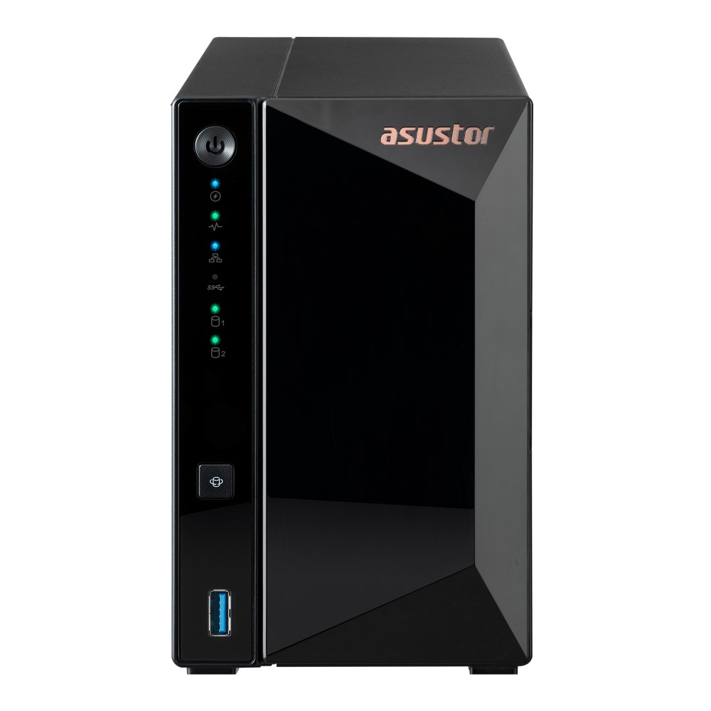 NAS Asustor AS3302T v2; 2 Porty Dyskiet; Procesor RTD1619B — zdjęcie 1 z 6