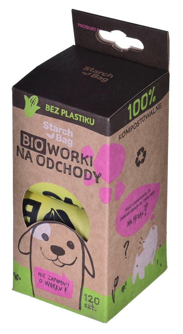 STARCH BAG - bioworki na odchody - 8 x 15 szt. — zdjęcie 1 z 3
