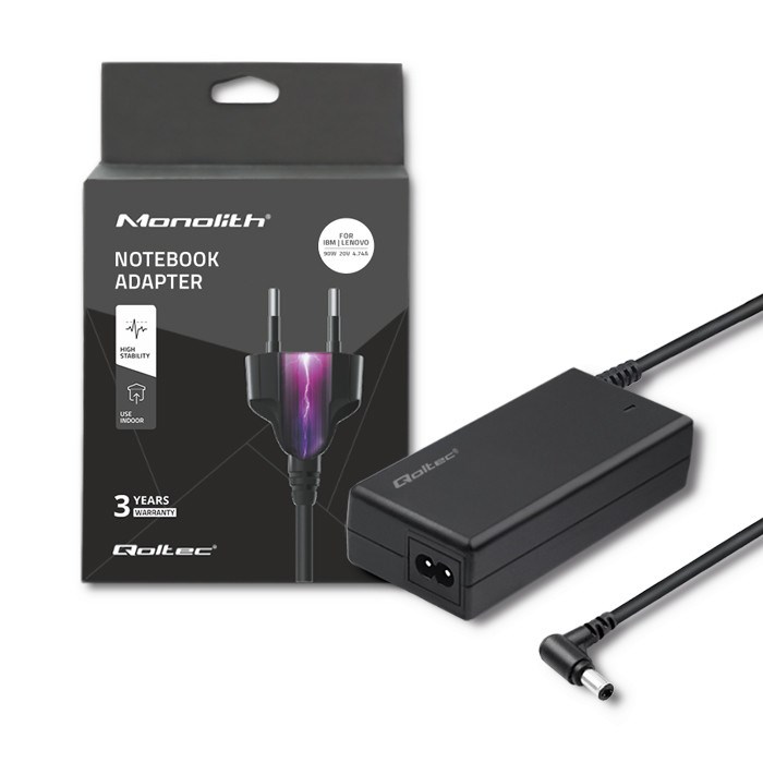 Zasilacz Qoltec 90W do Lenovo G460A, G470, G480, Y460, Y45R0 — zdjęcie 1 z 7