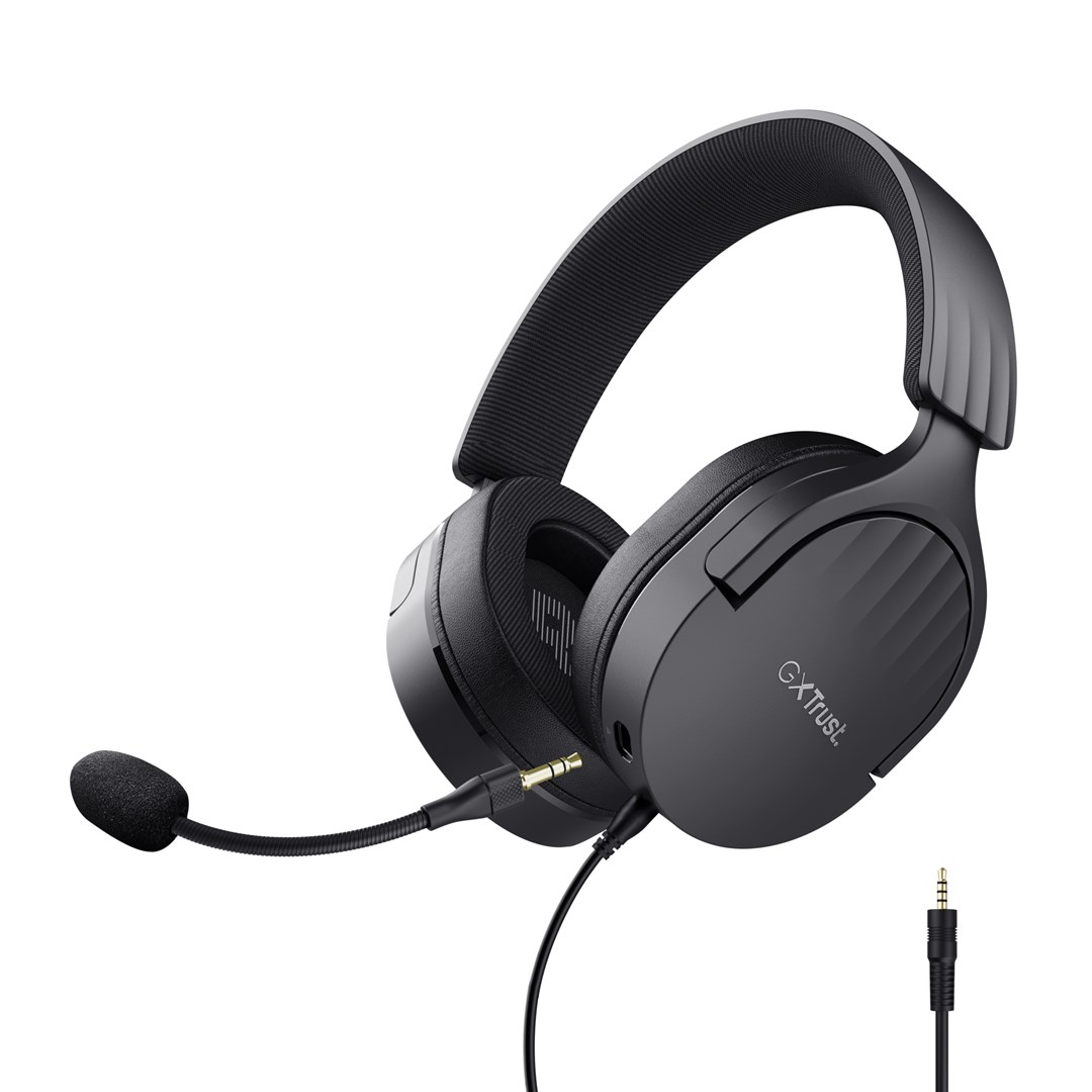 Słuchawki TRUST GXT489 FAYZO HEADSET BLK 85% recyklingu — zdjęcie 1 z 7