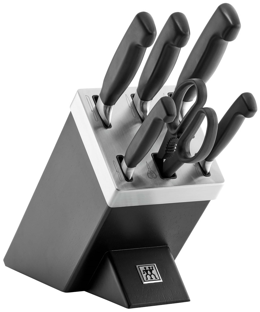 Zestaw noży samoostrzących ZWILLING Four Star 35145-007-0 7 elementów czarny — zdjęcie 1 z 8