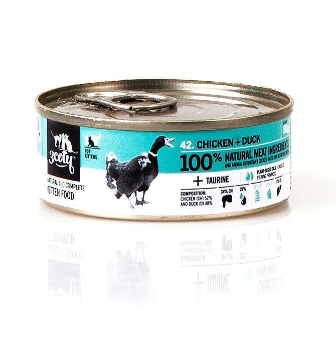 3Coty CHICKEN + DUCK for Kittens 80g - Mokra Karma — zdjęcie 1 z 8