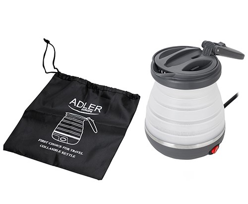 Czajnik elektryczny Adler AD 1279 (750W, 0.6l, kolor biały) — zdjęcie 1 z 8