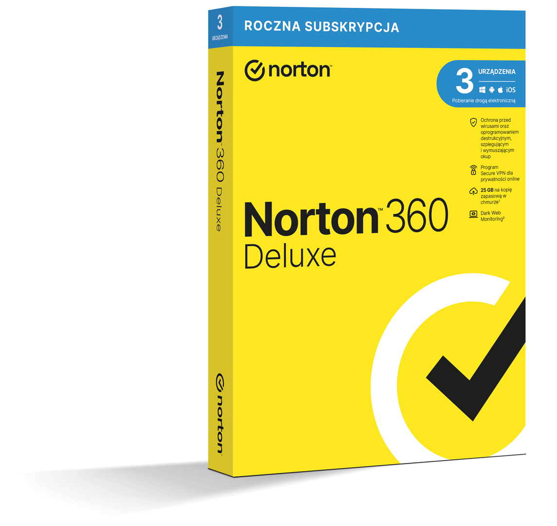 Norton 360 Deluxe 3D/12M ESD - Do pobrania — zdjęcie 1 z 5