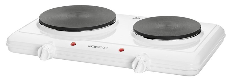 Kuchenka Clatronic DKP 3583 - 2 płyty, 2500W, biała