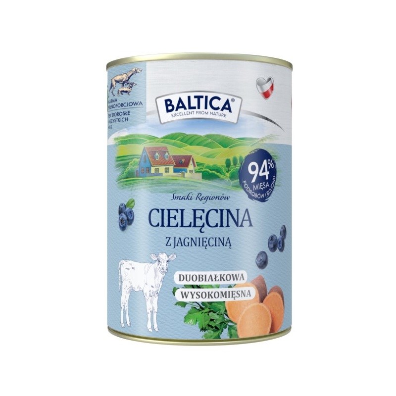 BALTICA SMAKI REGIONÓW Cielęcina z jagnięciną i batatem 400g