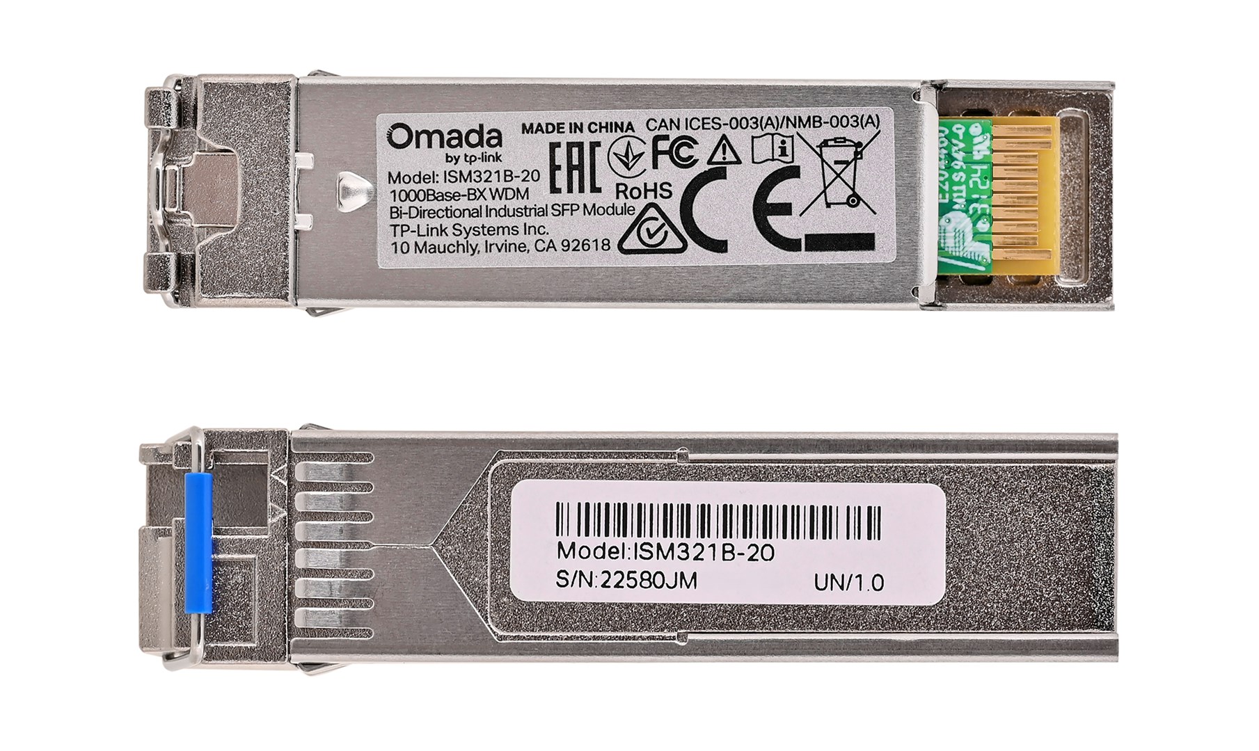TP-LINK ISM321B-20 Konwerter Hot-swap Szary — zdjęcie 1 z 6