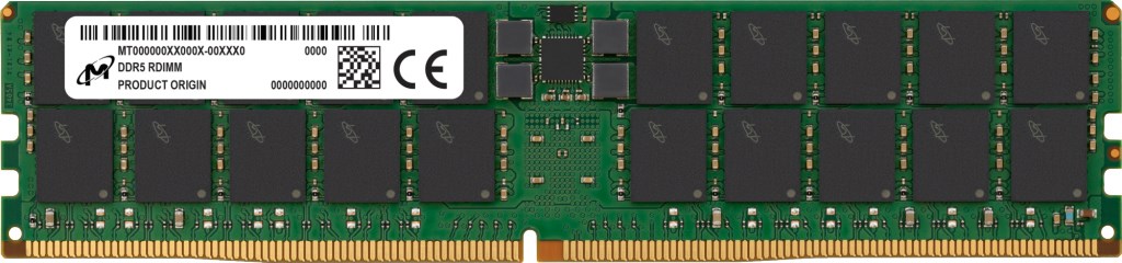 Micron RDIMM 96GB DDR5 4800MHz ECC REGISTERED