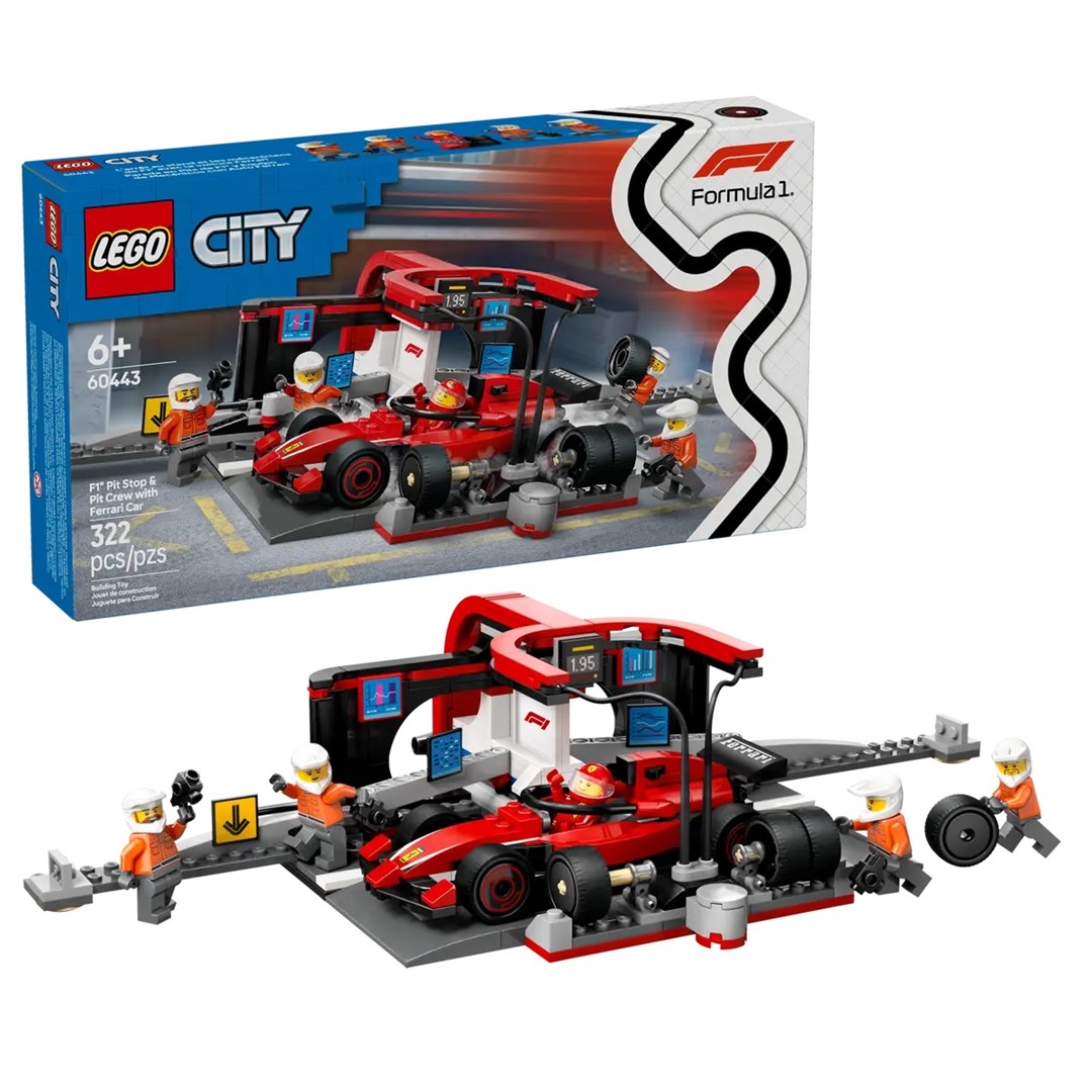LEGO City 60443 - F1 Pit stop i mechanicy Ferrari — zdjęcie 1 z 8