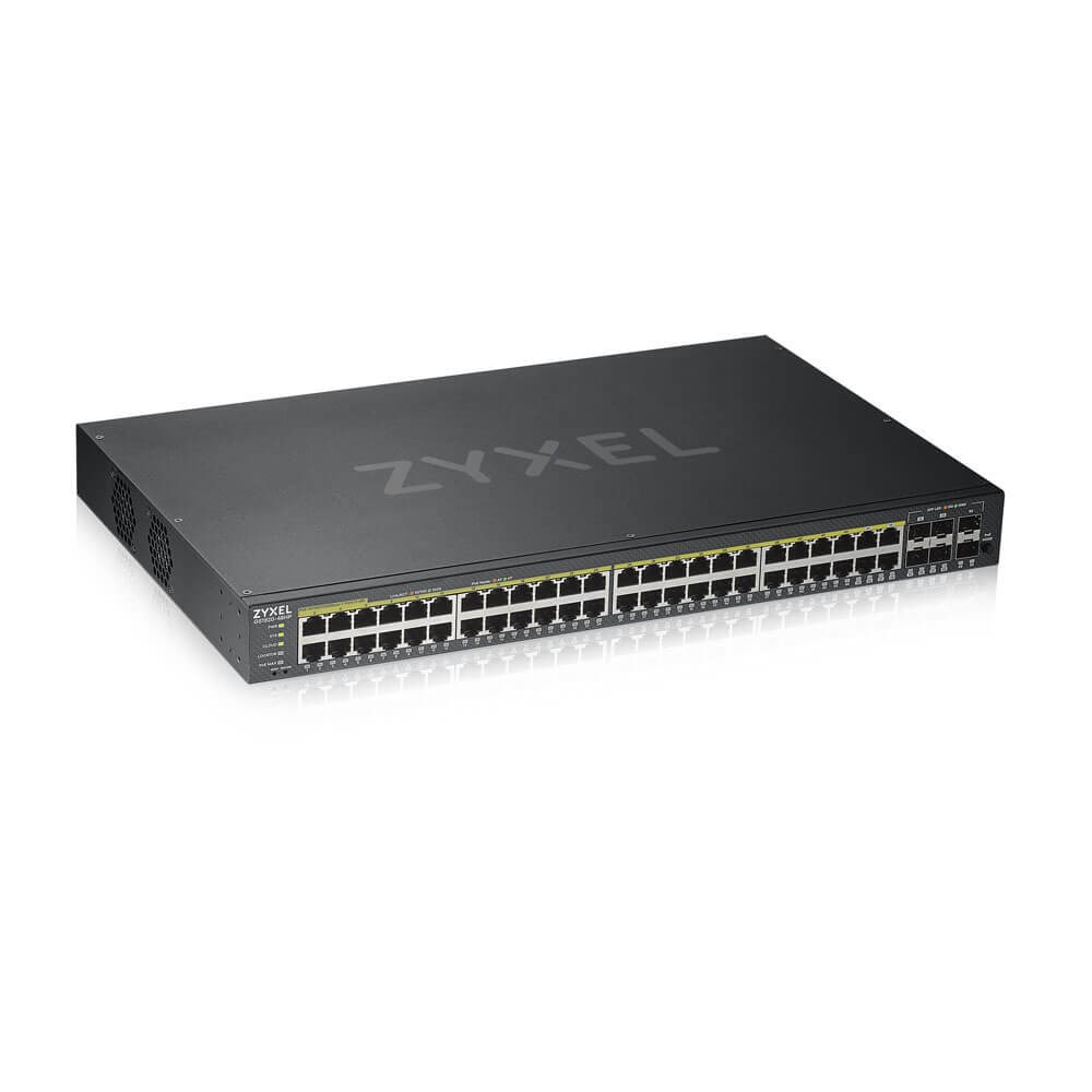 Switch Zyxel GS1920-48HP 50p PoE (PoE+: 48;) 375W Managed Gigabit — zdjęcie 1 z 4