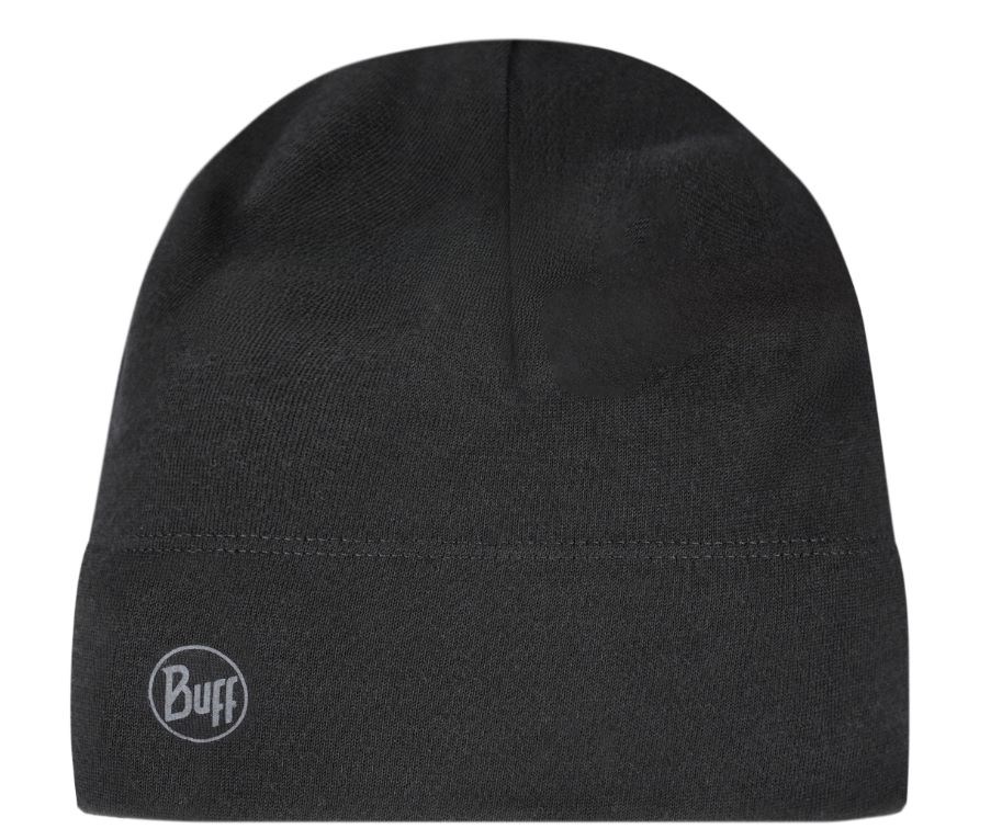 Czapka wełniana Buff Merino Midweight, solid black — zdjęcie 1 z 5
