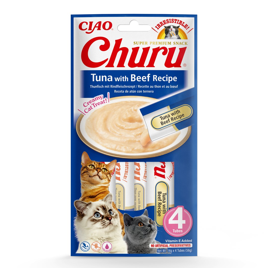 INABA Churu Tuńczyk z wołowiną - 4x14 g — zdjęcie 1 z 7