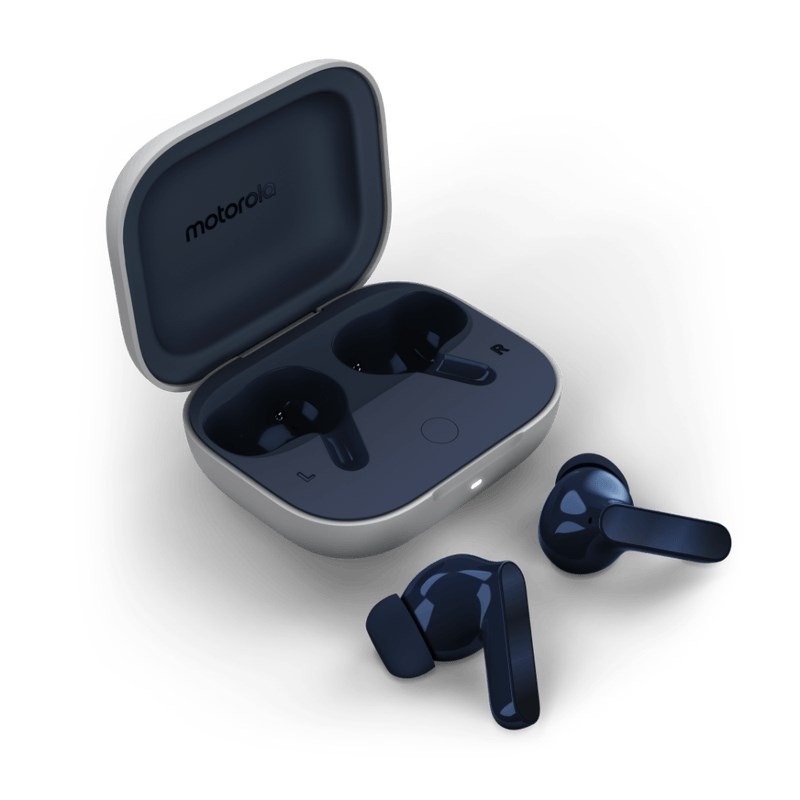 Słuchawki Motorola Moto buds Blueberry Niebieskie — zdjęcie 1 z 4