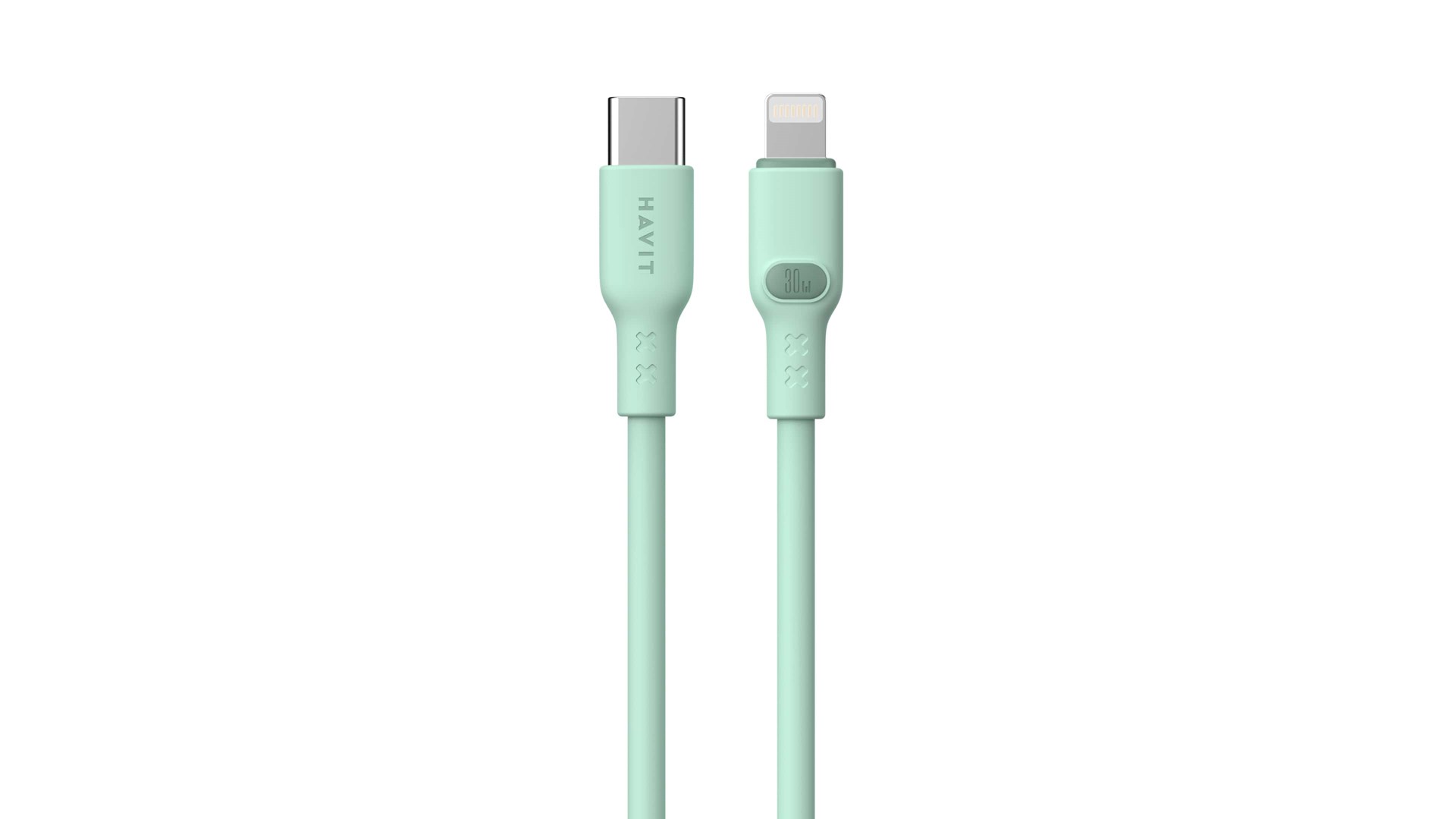 Kabel Havit Typ C-Lightning CB6281 1.0m Zielony — zdjęcie 1 z 4