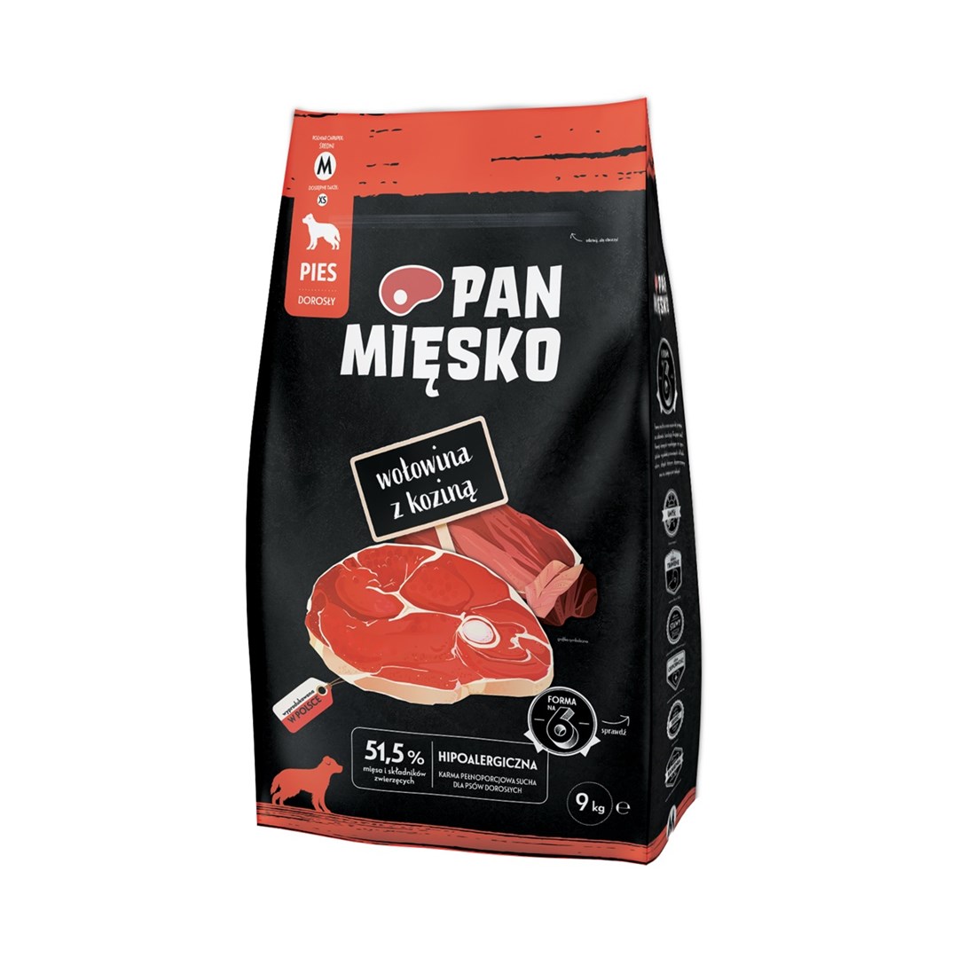 Pan Mięsko wołowina, kozina, warzywa sucha 9kg