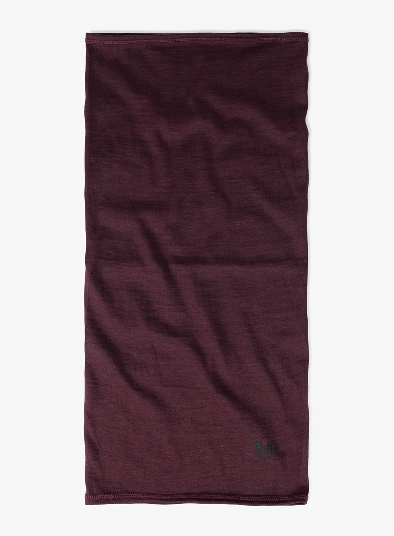Chusta Buff Merino Lightweight, granat — zdjęcie 1 z 2