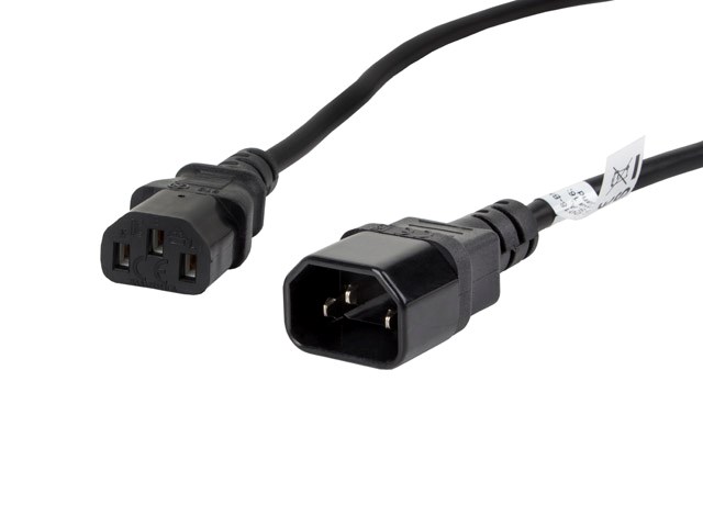 Przedłużacz Lanberg CA-C13E-11CC-0018-BK, 1,8m, czarny — zdjęcie 1 z 4