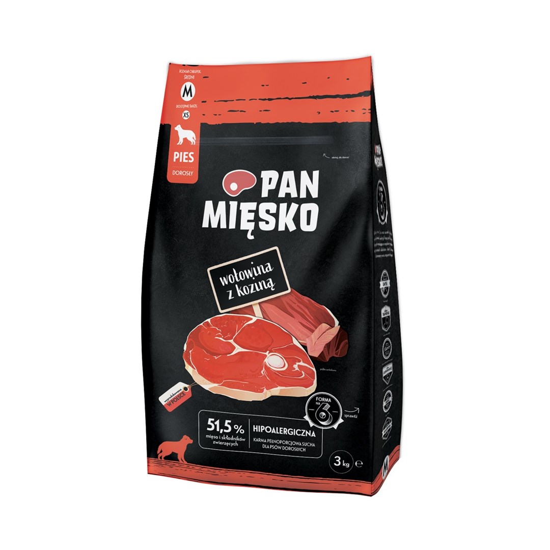 Pan Mięsko Wołowina z koziną 3kg