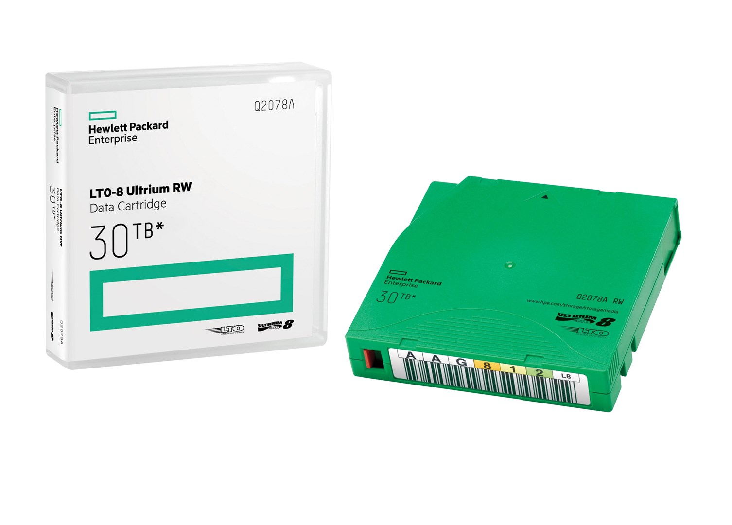 HPE LTO-8 Ultrium 30TB RW Data Tape — zdjęcie 1 z 3