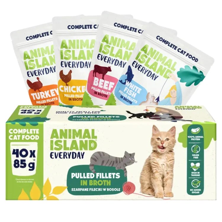 ANIMAL ISLAND Wołowina, Kurczak, Indyk, Ryba - 40x85g — zdjęcie 1 z 5