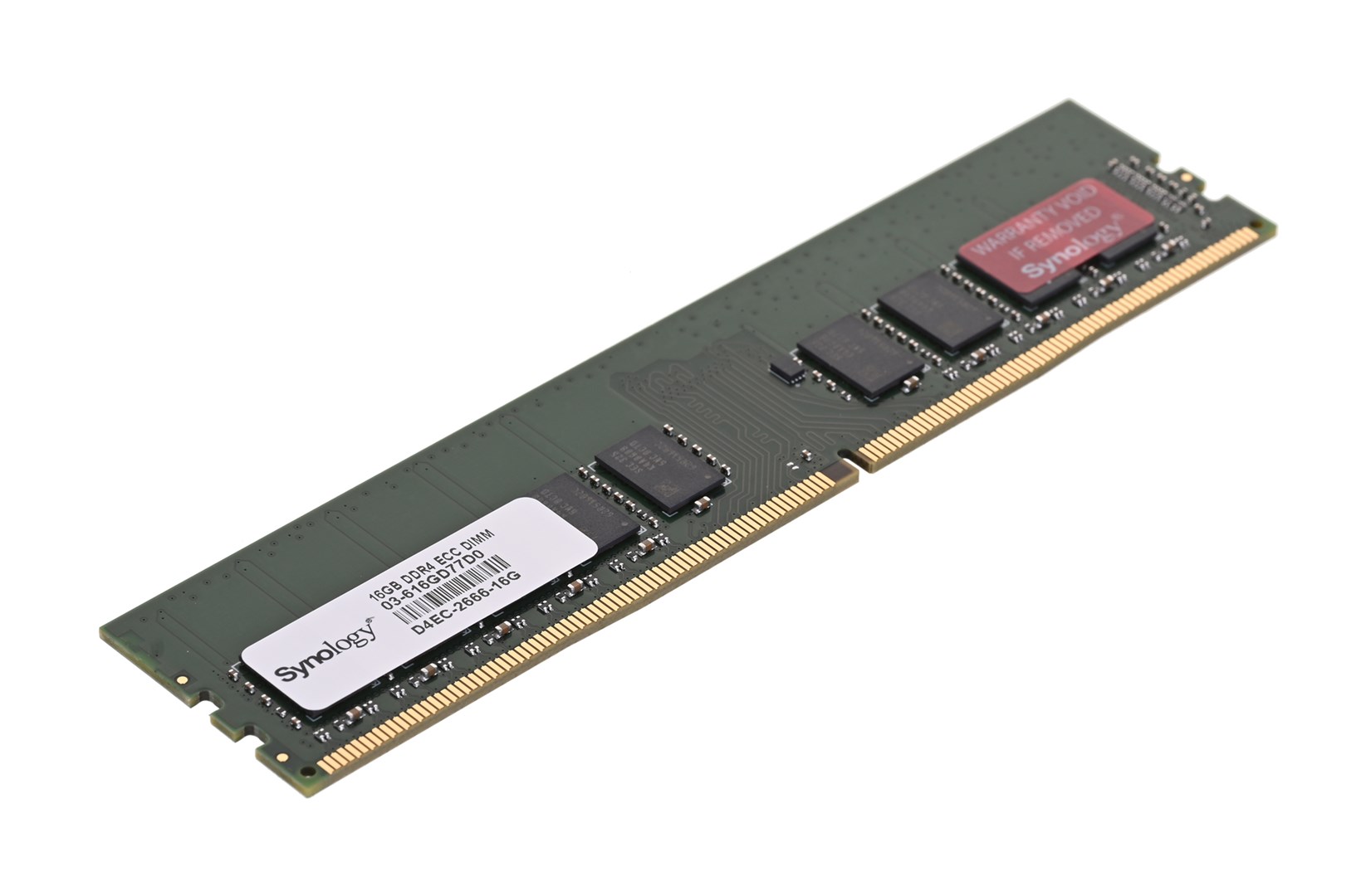 Synology 16GB DDR4 ECC Unbuffered DIMM (SA3400D, SA3200D, UC3400, UC3200, RS4021xs+, RS3621xs+, RS3621RPxs, RS2821RP+, RS2421RP+, RS2421+, RS1619xs+, RS3618xs, RS2818RP+, RS2418RP+, RS2418+) D4EC-2666-16G — zdjęcie 1 z 6