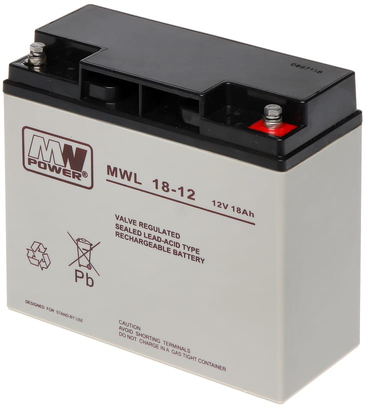 Akumulator MW Power AGM MWL 18-1212V/18Ah
