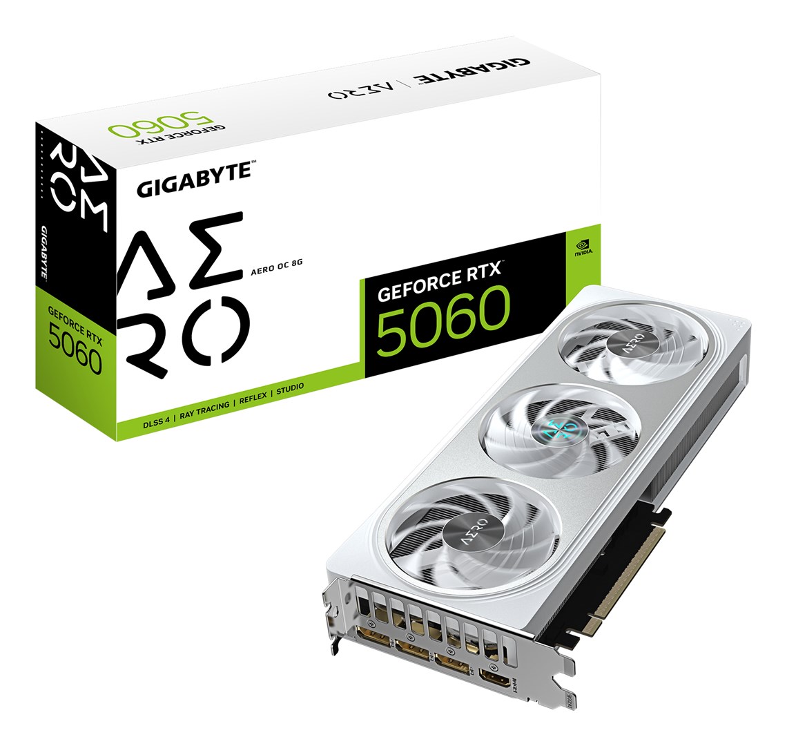 Karta graficzna Gigabyte GeForce RTX 5060 AERO OC 8GB — zdjęcie 1 z 8