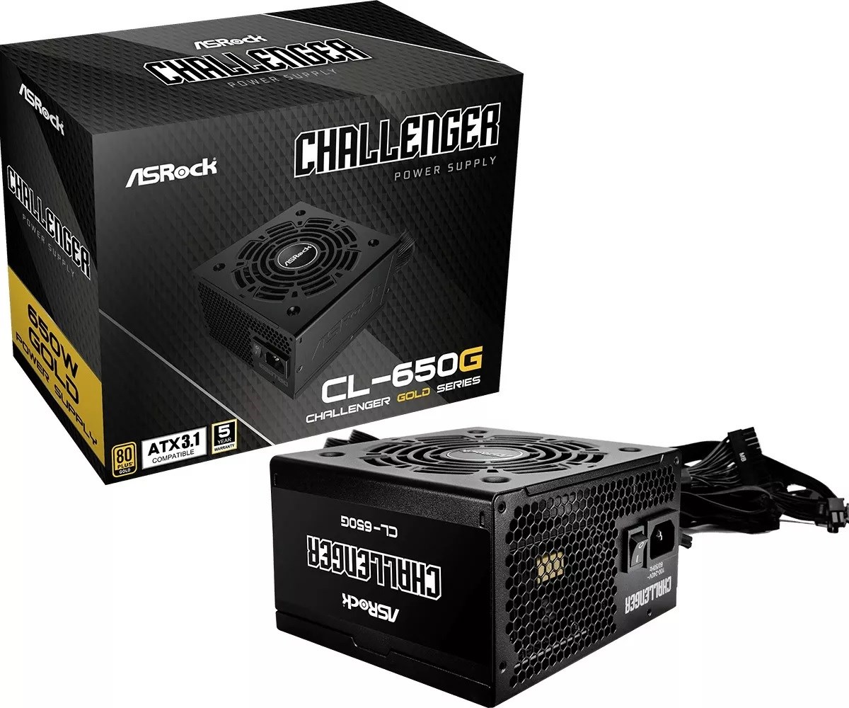 Zasilacz ASRock CHALLENGER 650W 80 Plus Gold — zdjęcie 1 z 5