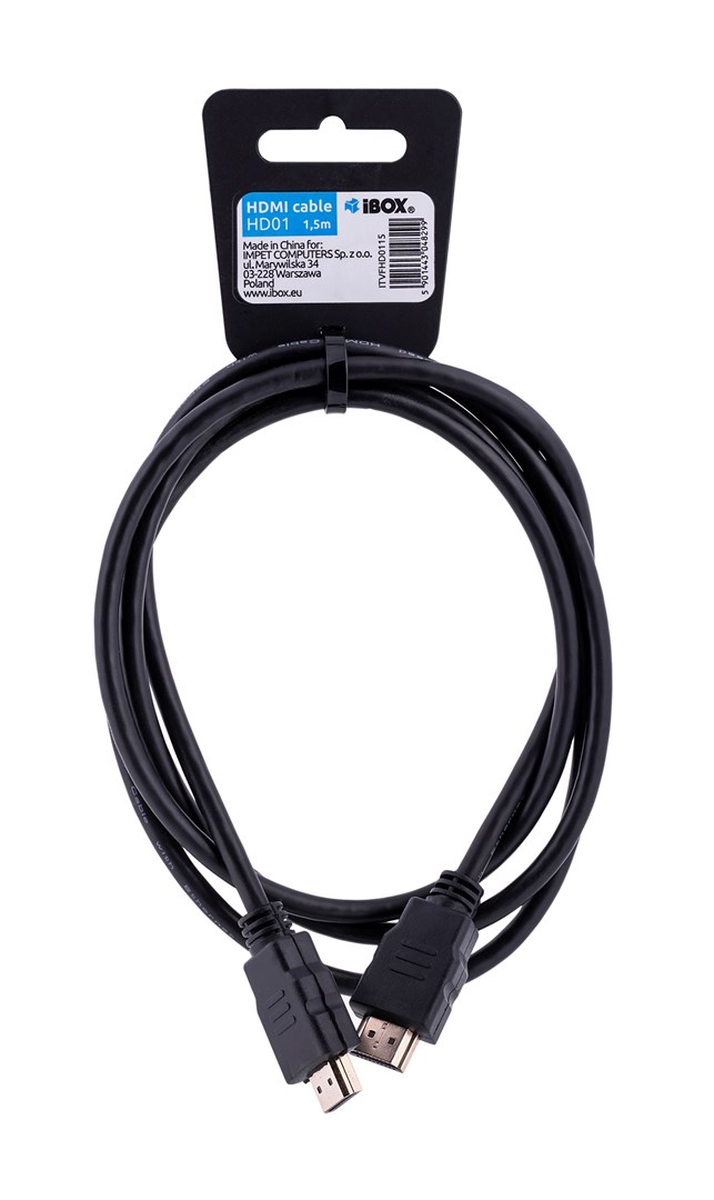 Kabel IBOX FULLHD HD01 1,5M HDMI M - M — zdjęcie 1 z 2