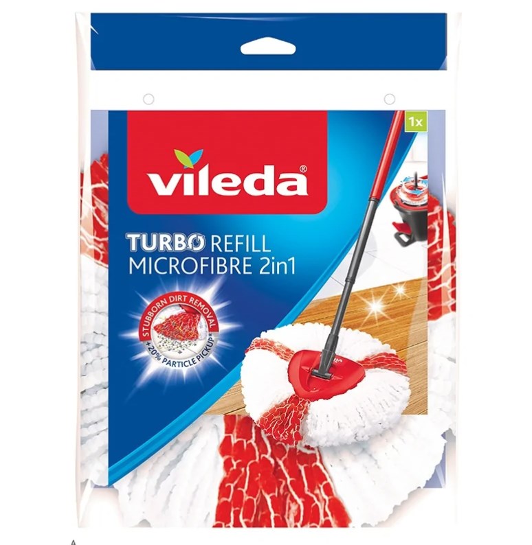 Wkład do mopa Vileda TURBO 2w1 - Poliamid i Mikrofibra — zdjęcie 1 z 8