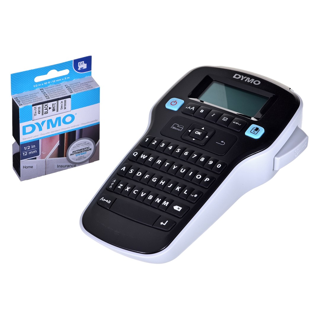 Dymo-drukarka etykiet LM160 - LCD, QWERTY, Czarny — zdjęcie 1 z 7