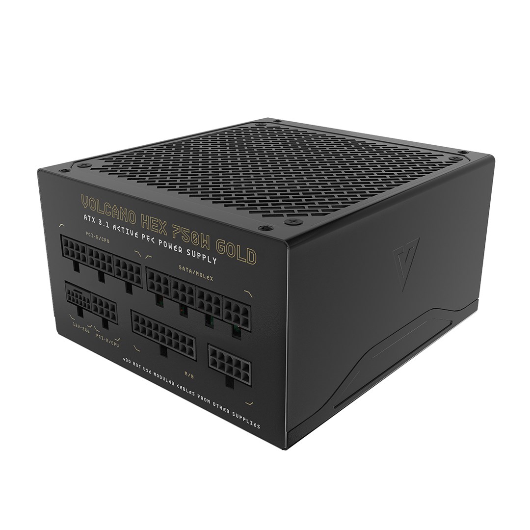 MODECOM ZASILACZ VOLCANO HEX 750W GOLD ATX 3.1 — zdjęcie 1 z 8