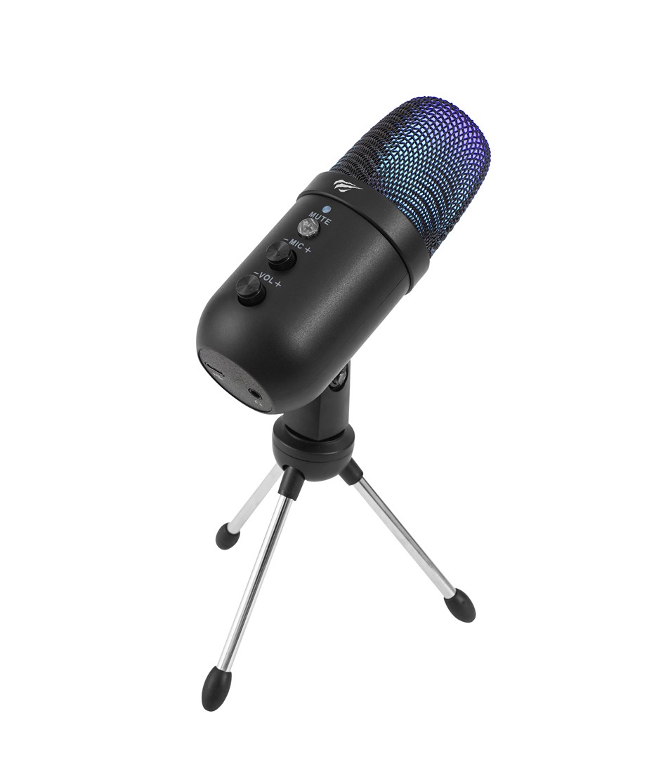 Mikrofon gamingowy bezprzewodowy Havit GK51 (czarny z RGB) — zdjęcie 1 z 3