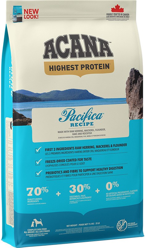 ACANA Highest Protein Pacifica Dog - Sucha Karma 11,4 kg — zdjęcie 1 z 3