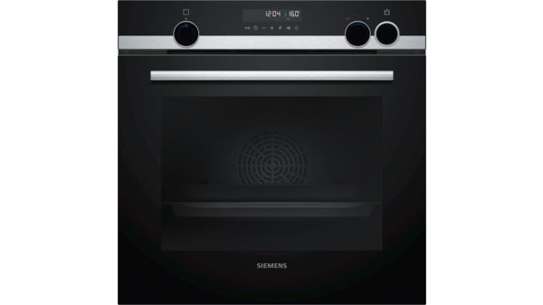 Piekarnik parowy SteamAdd SIEMENS HR538ABS1 FastPreheat szybkie nagrzewanie CoolStart CookControl30 programy automatyczne — zdjęcie 1 z 6