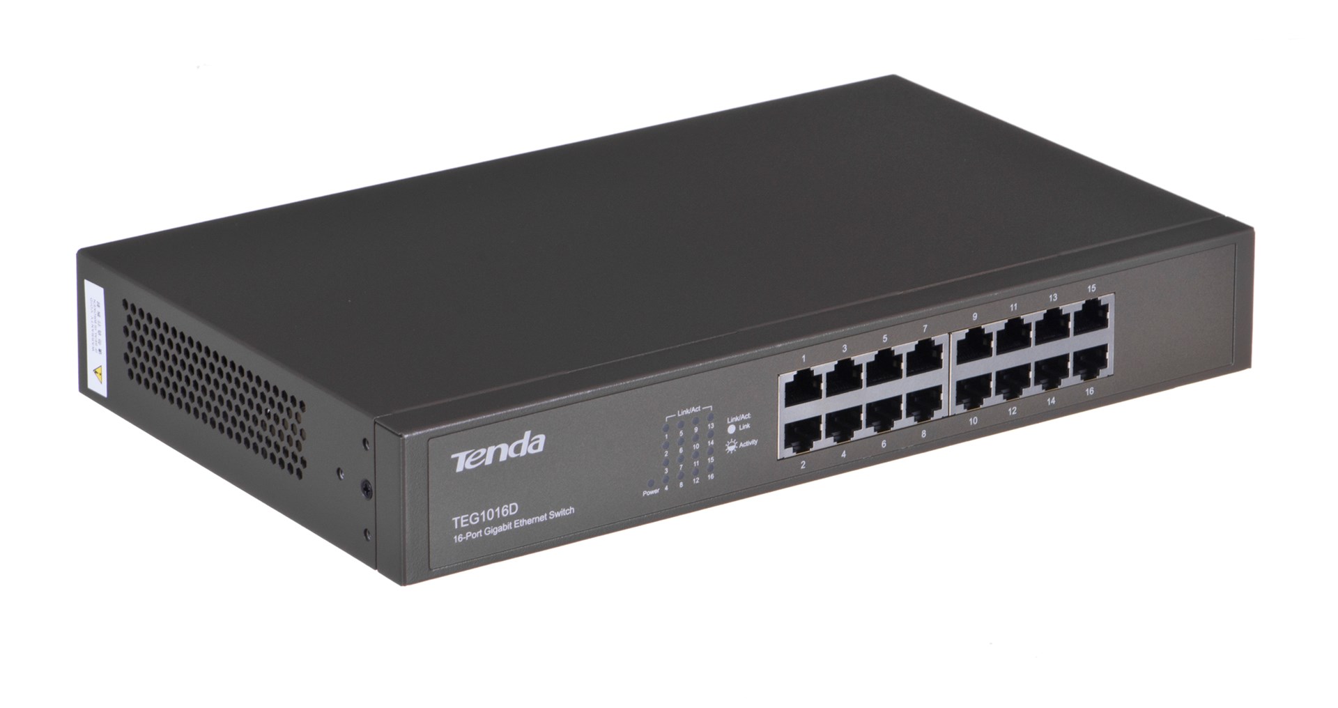 Switch Tenda TEG1016D 16x 10/100/1000Mbps Niebieski — zdjęcie 1 z 6