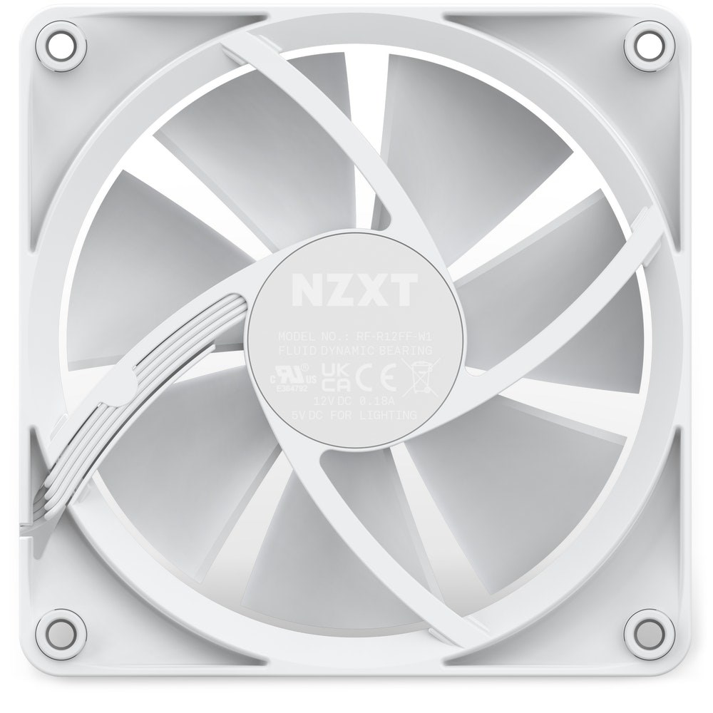 NZXT WENTYLATOR F120 RGB PWM BIAŁY — zdjęcie 1 z 6