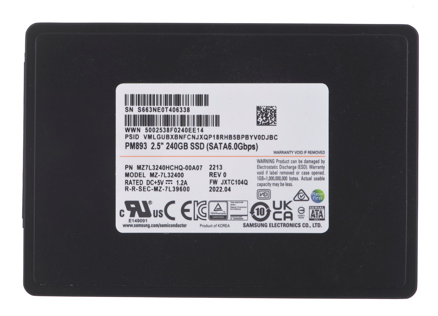 Samsung PM893 SSD