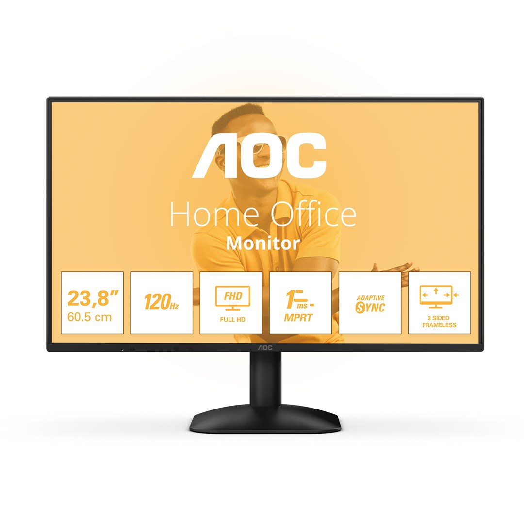 MONITOR AOC LED 23,8" 24B31H 120Hz — zdjęcie 1 z 8