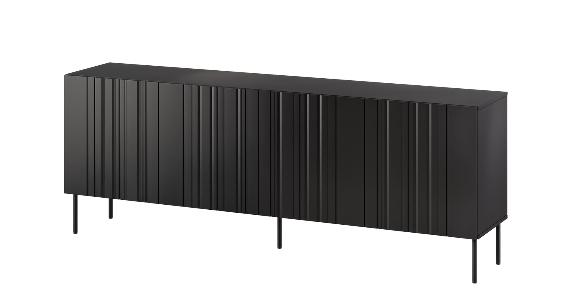 Komoda ISLA 200x40x75 czarny mat — zdjęcie 1 z 4