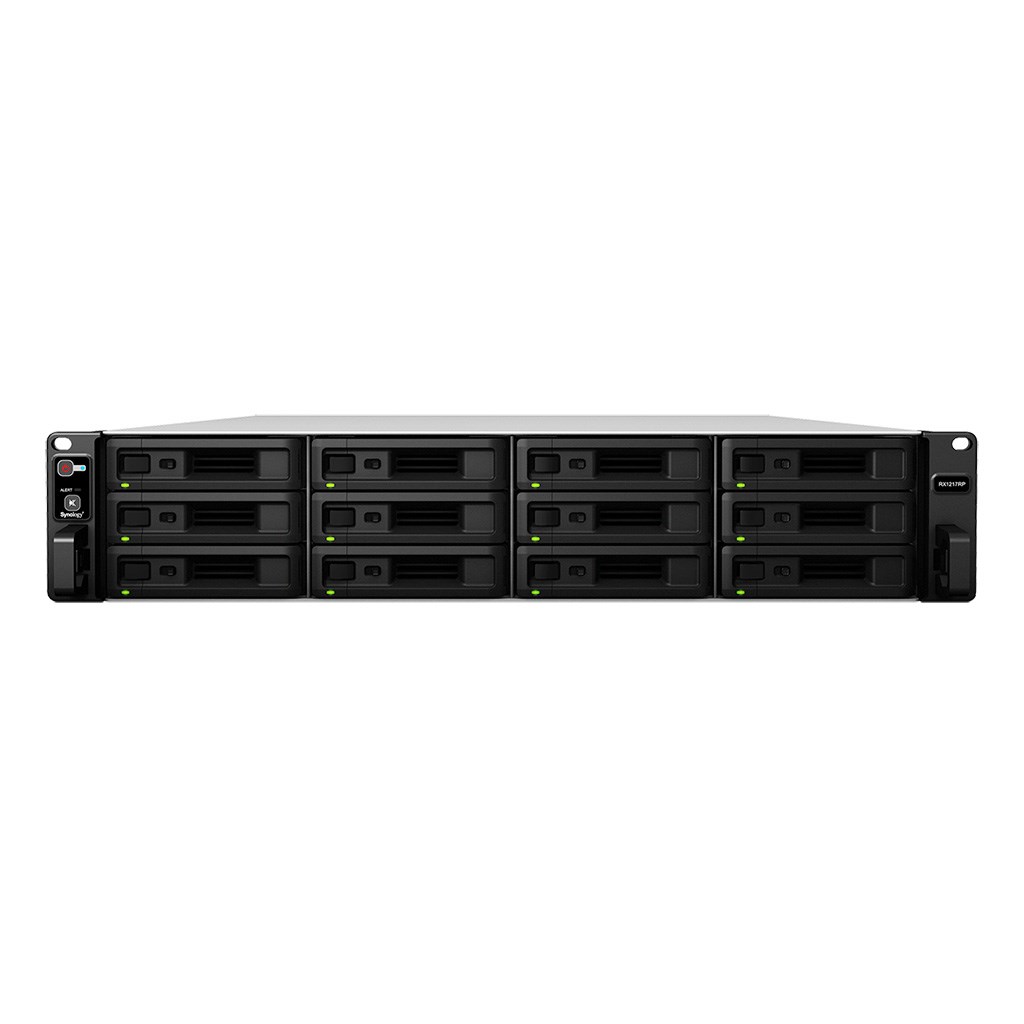 Expansion unit Synology RX1217RP; 2U RACK; 12x HDD/SSD — zdjęcie 1 z 6